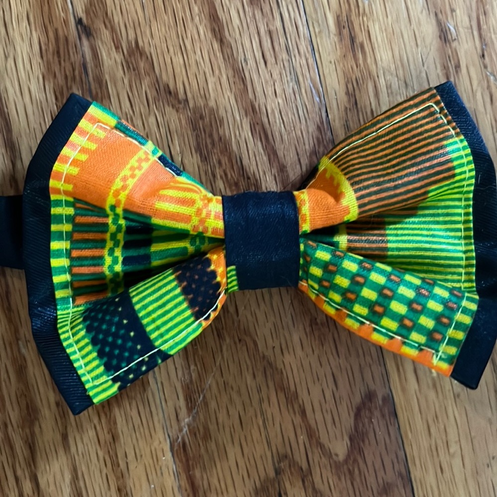 Kente cloth bow tie